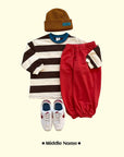 Little Foxx – Milk Colored Stripe Tee