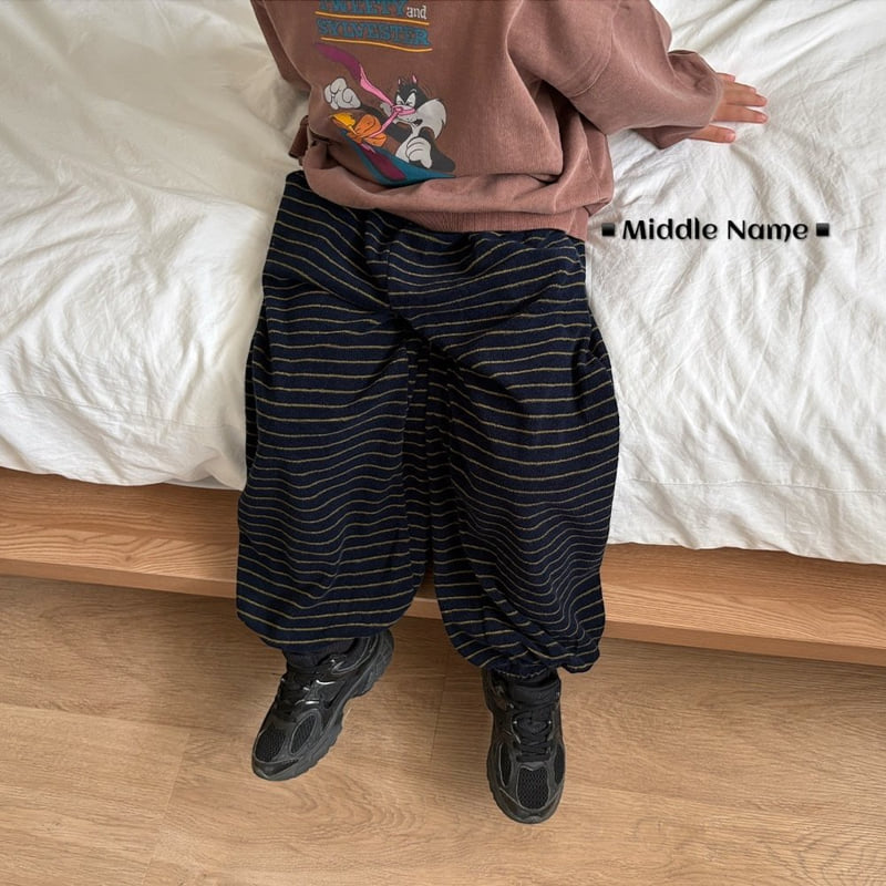 Little Foxx – Terry Striped Jogger Pants