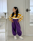 Little Foxx – Milk Colorblock Striped Tee