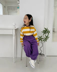 Little Foxx – Milk Colorblock Striped Tee