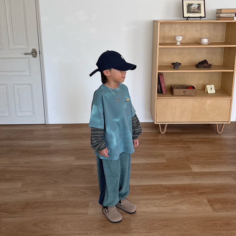 Little Foxx – Terry Colorblock Jogger Pants