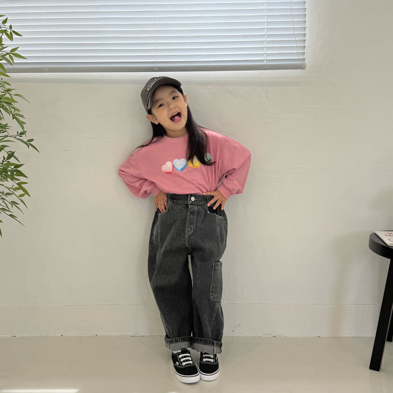 Little Foxx – Pigment Heart Long Sleeve Tee