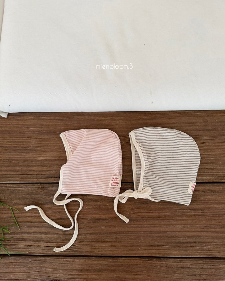 Little Foxx – Bebe Natural Stripe Bonnet