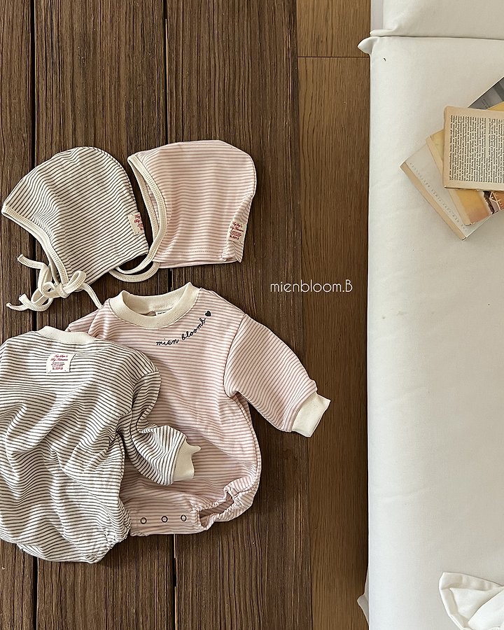 Little Foxx – Bebe Natural Stripe Bonnet