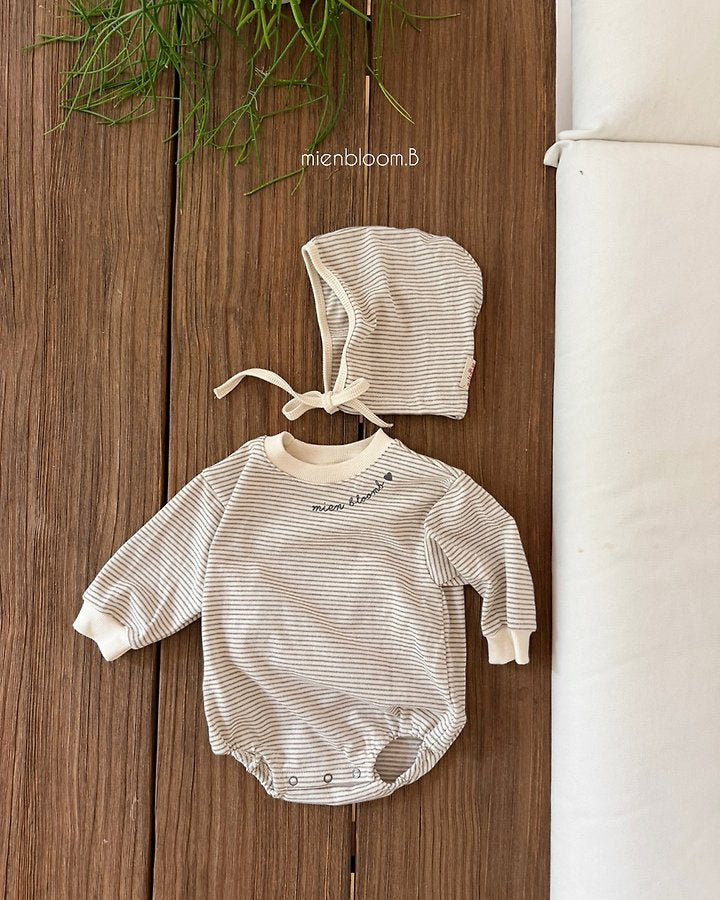 Little Foxx – Bebe Natural Stripe Bonnet