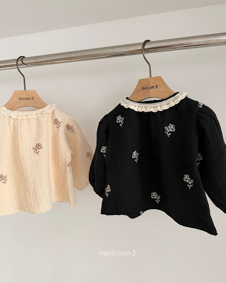 Little Foxx – Kids Rose Embroidered Blouse