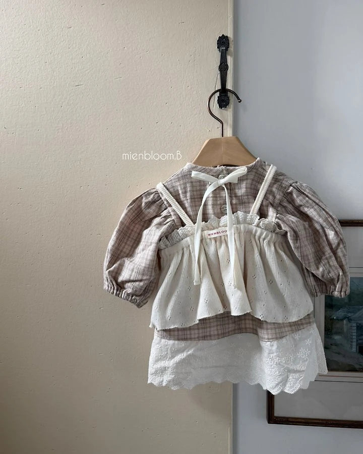 Little Foxx – Kids Check Lace One-piece