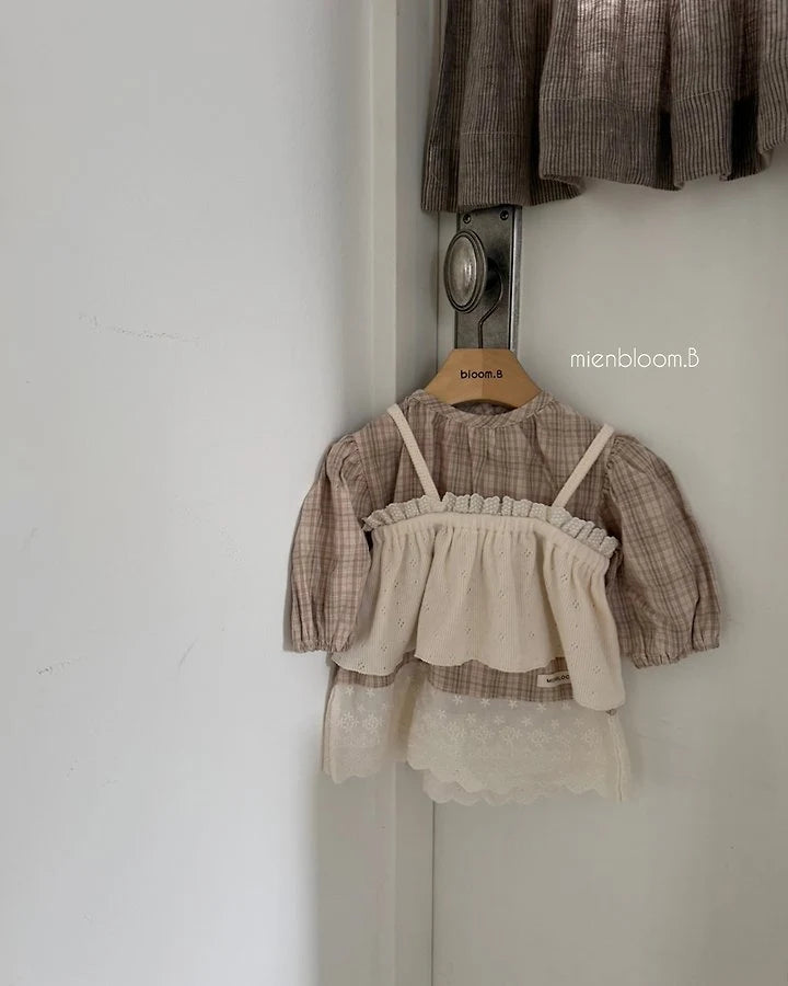 Little Foxx – Kids Check Lace One-piece