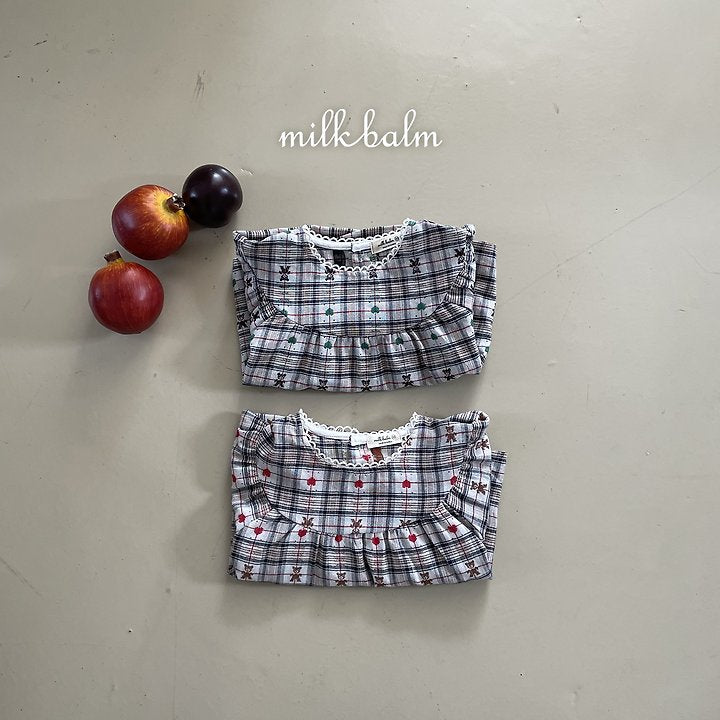 Little Foxx – Check Bear Blouse
