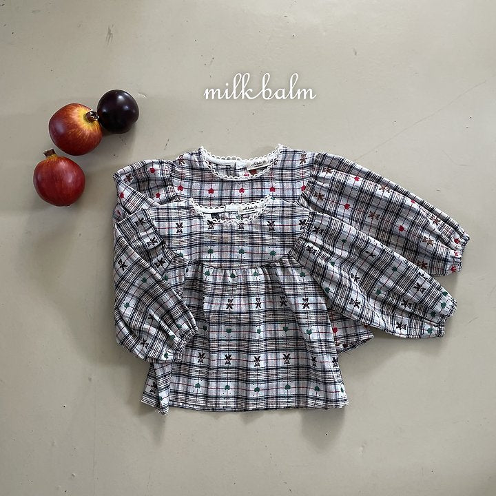 Little Foxx – Check Bear Blouse