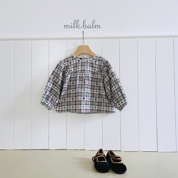 Little Foxx – Check Bear Blouse