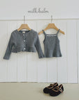Little Foxx – Heart Ribbed Cardigan Set