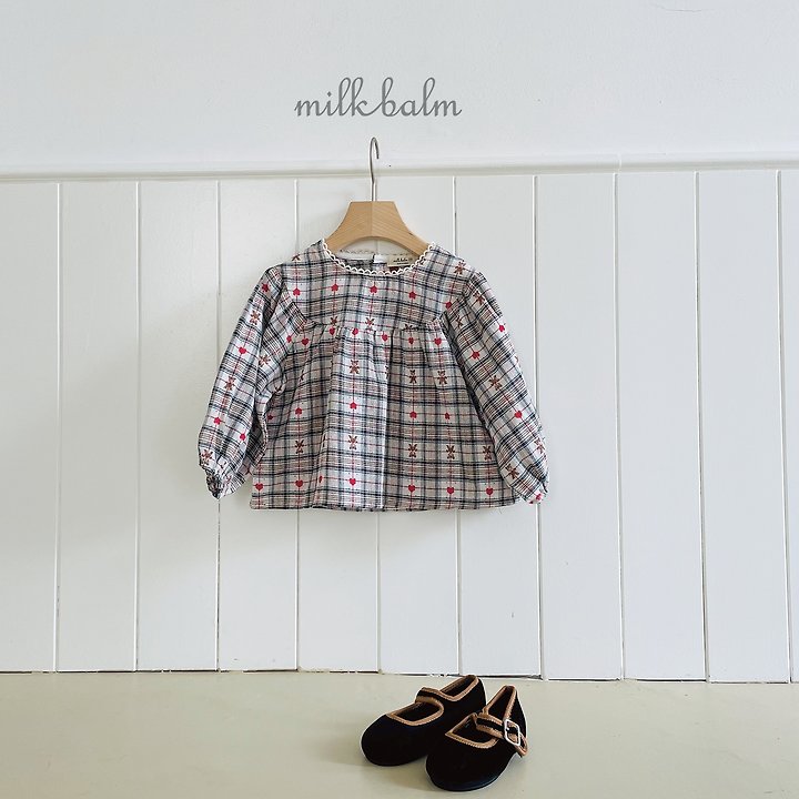 Little Foxx – Check Bear Blouse