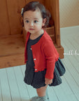 Little Foxx – Heart Ribbed Cardigan Set