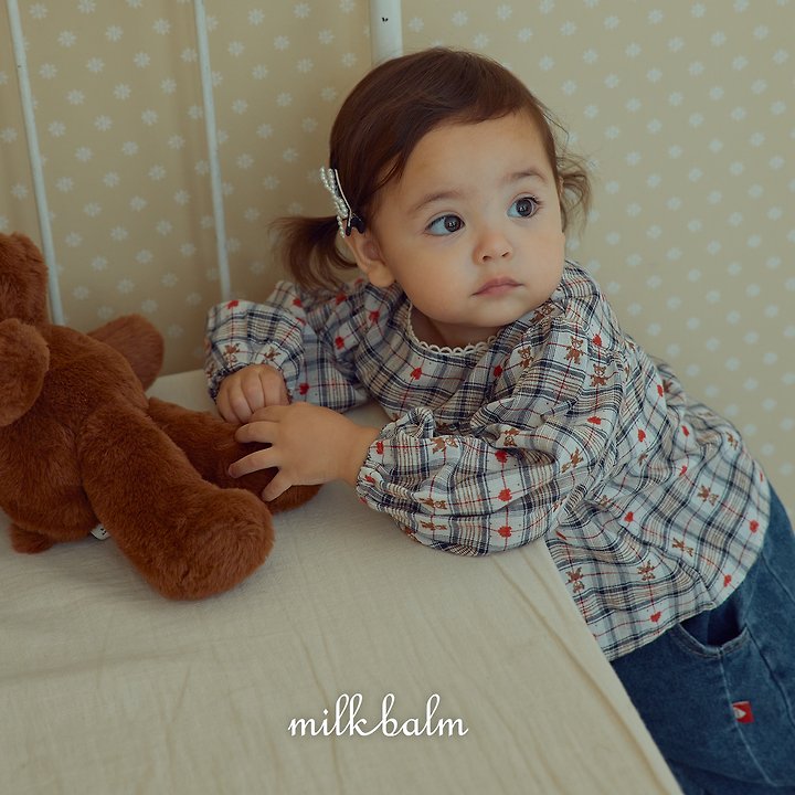 Little Foxx – Check Bear Blouse