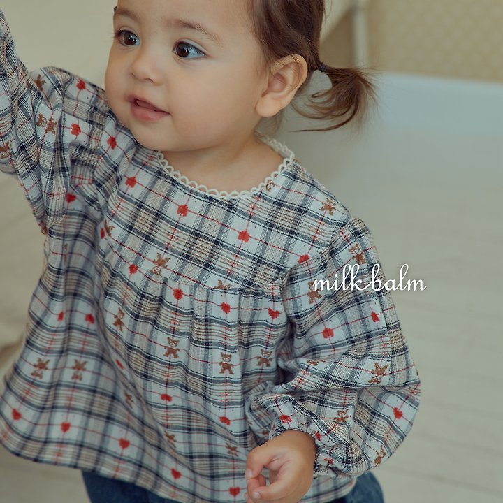 Little Foxx – Check Bear Blouse