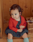 Little Foxx – Heart Ribbed Cardigan Set