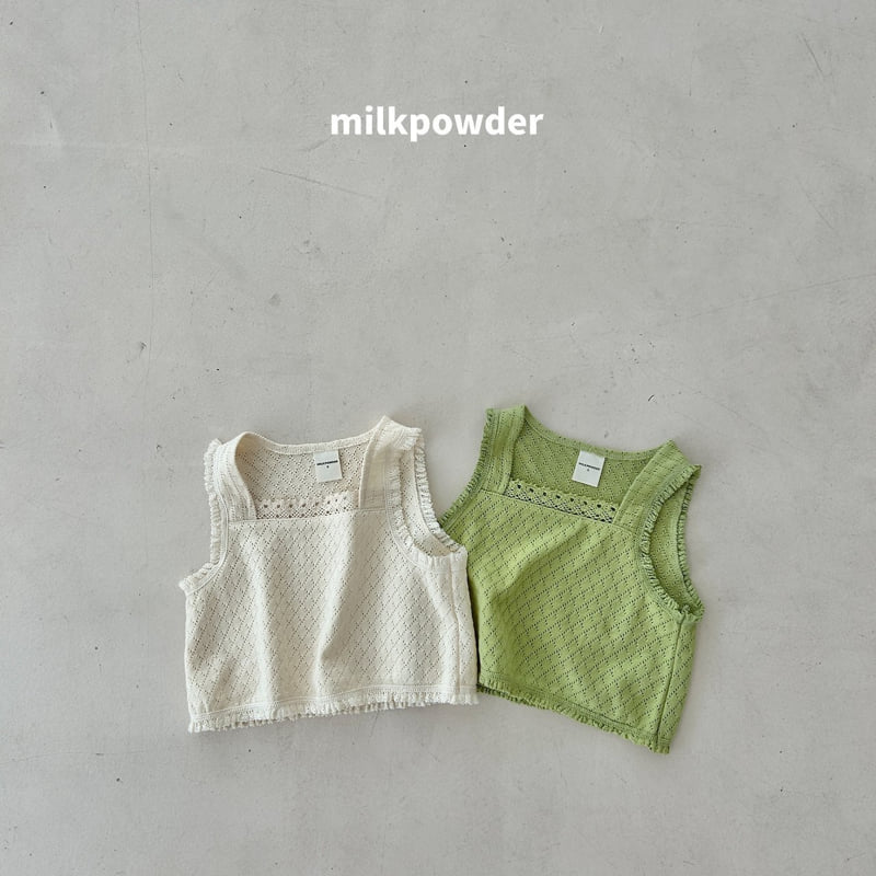 Little Foxx – Green Lace Vest