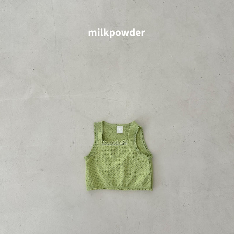 Little Foxx – Green Lace Vest