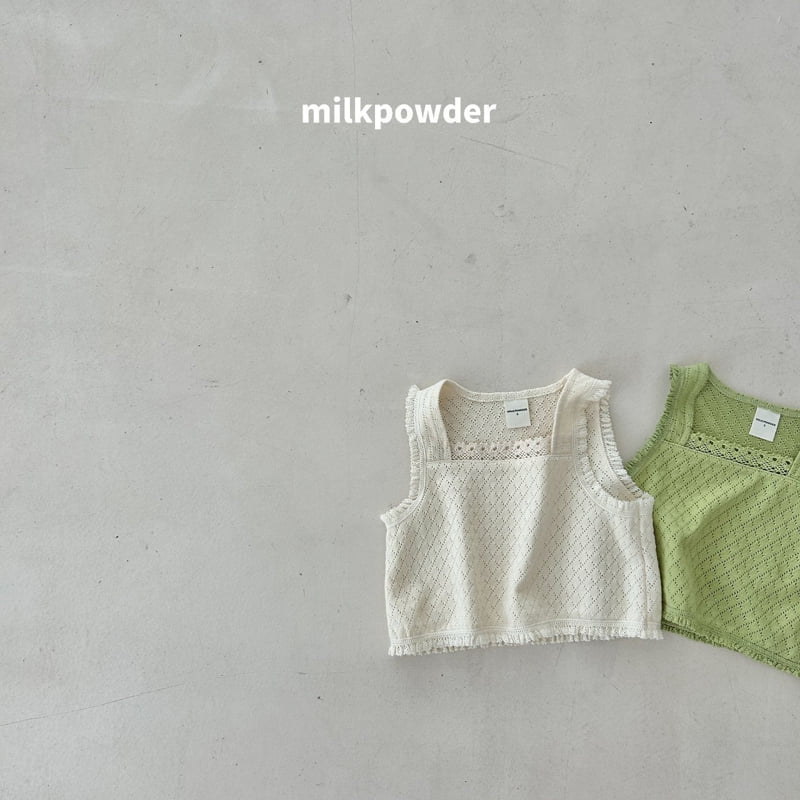 Little Foxx – Green Lace Vest
