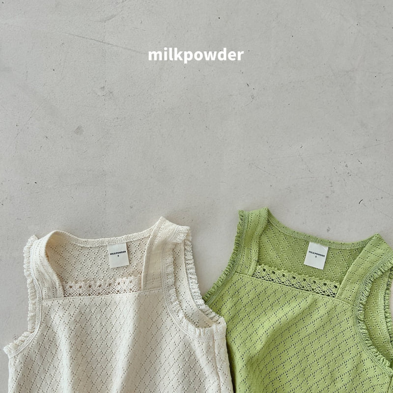 Little Foxx – Green Lace Vest