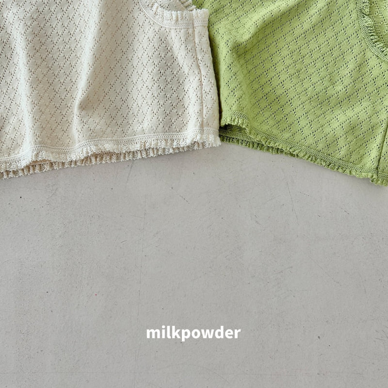 Little Foxx – Green Lace Vest