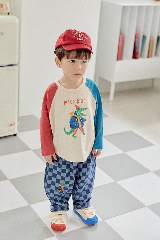 Little Foxx – Check Denim Pants