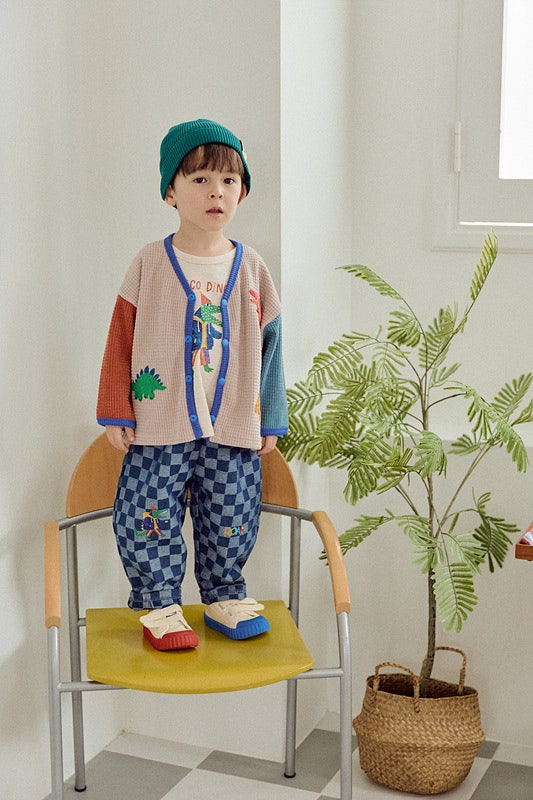 Little Foxx – Check Denim Pants
