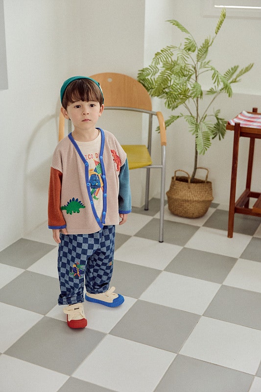 Little Foxx – Check Denim Pants