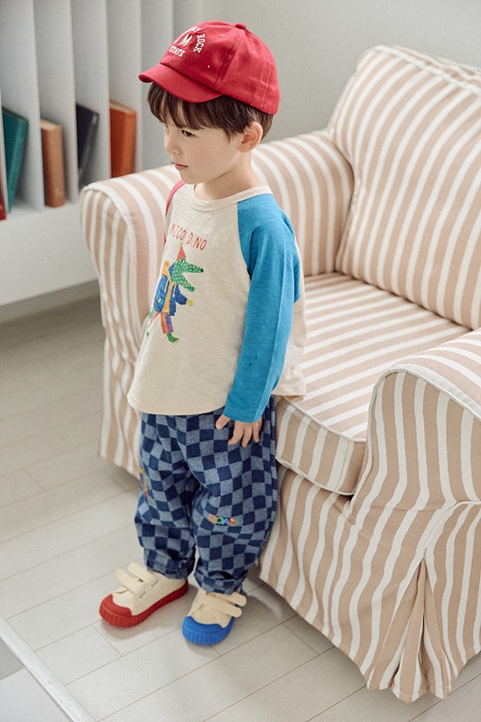 Little Foxx – Check Denim Pants