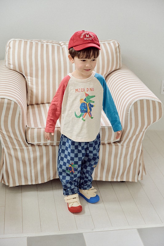 Little Foxx – Check Denim Pants
