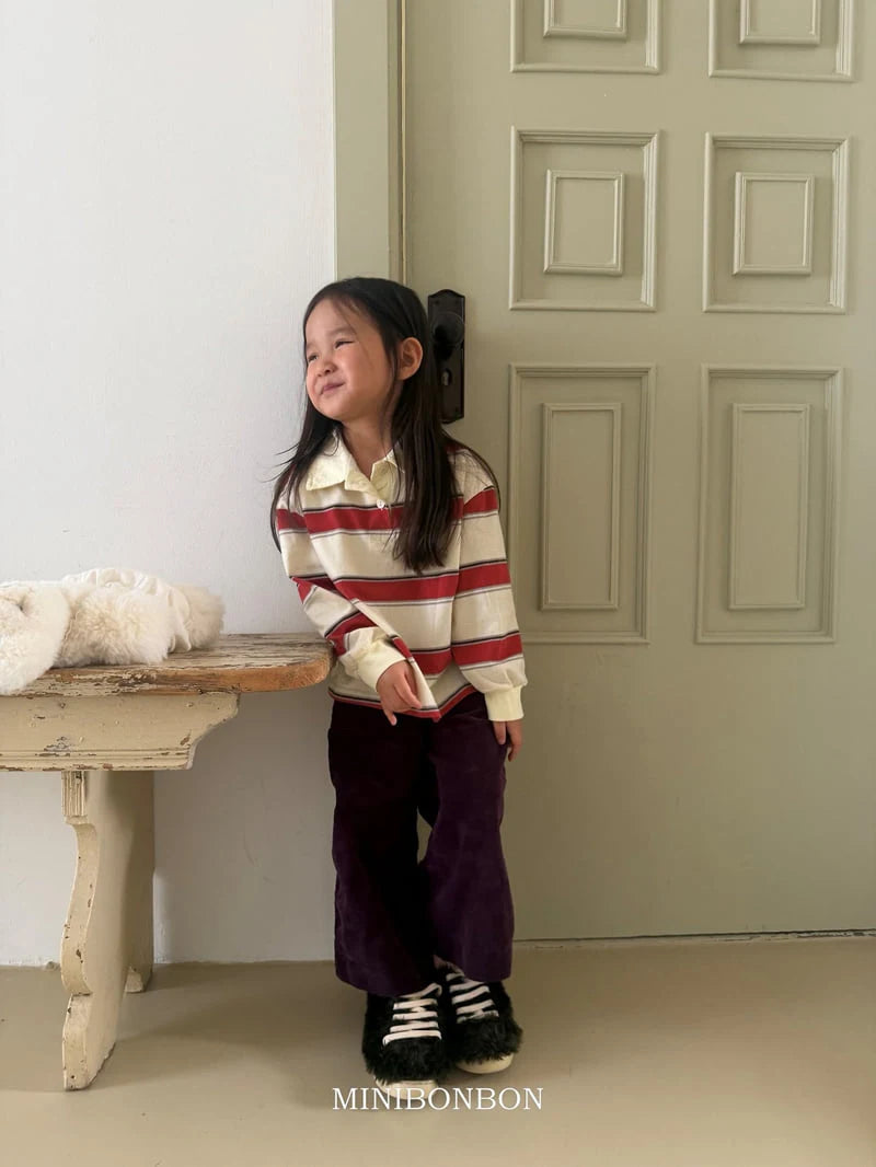 Little Foxx – Stripe Collar Tee