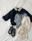 Little Foxx – Eddie Stripe Henley Tee