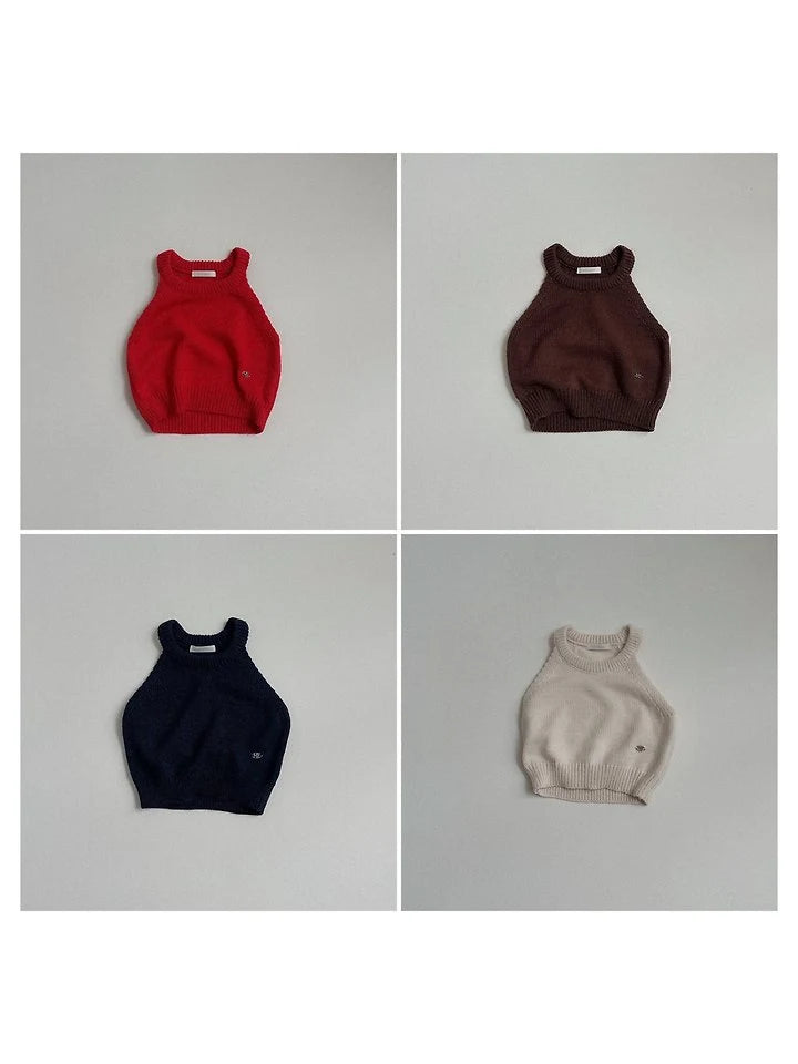 Little Foxx – Halter Neck Knit Top