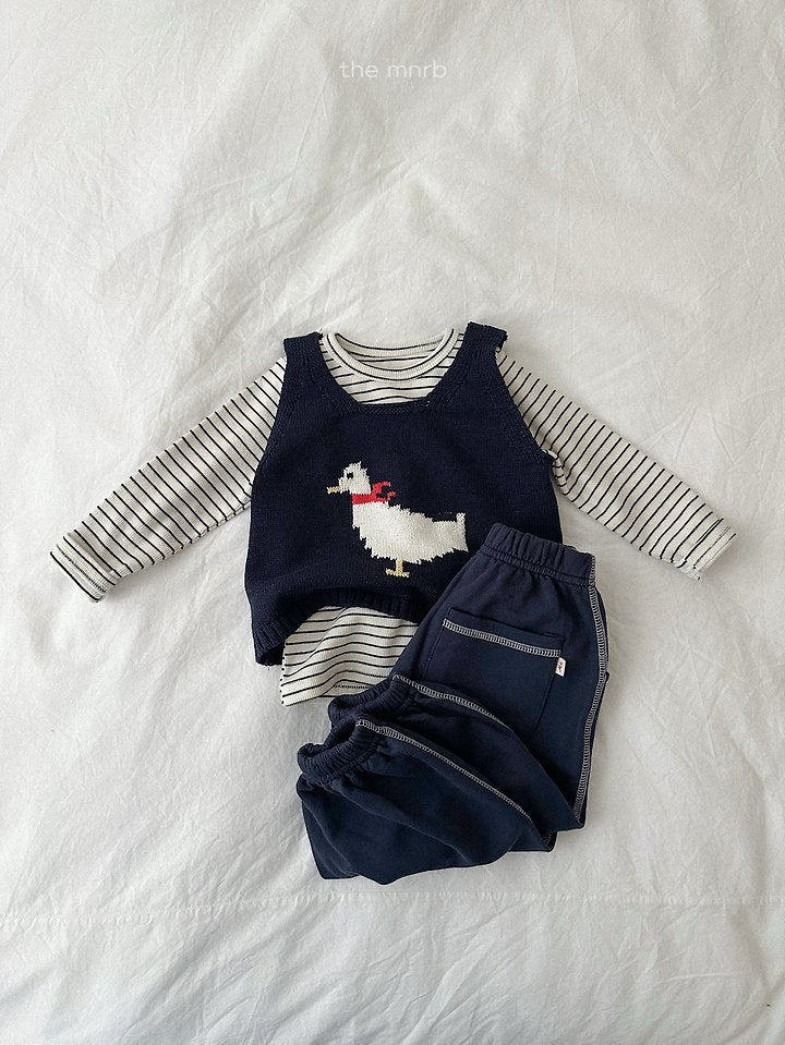 Little Foxx – Round Stripe Long Sleeve Tee