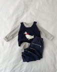 Little Foxx – Round Stripe Long Sleeve Tee