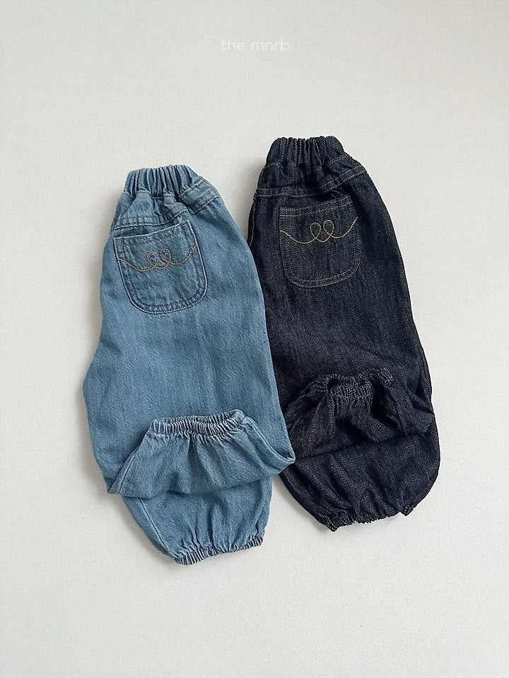 Little Foxx – Stitch Denim Jogger Pants