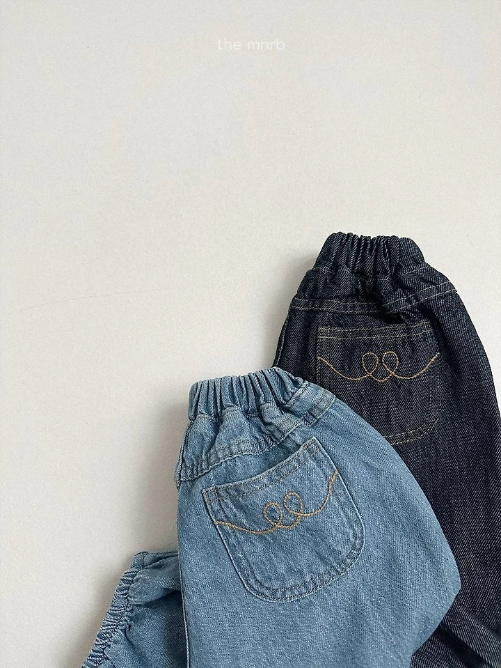 Little Foxx – Stitch Denim Jogger Pants
