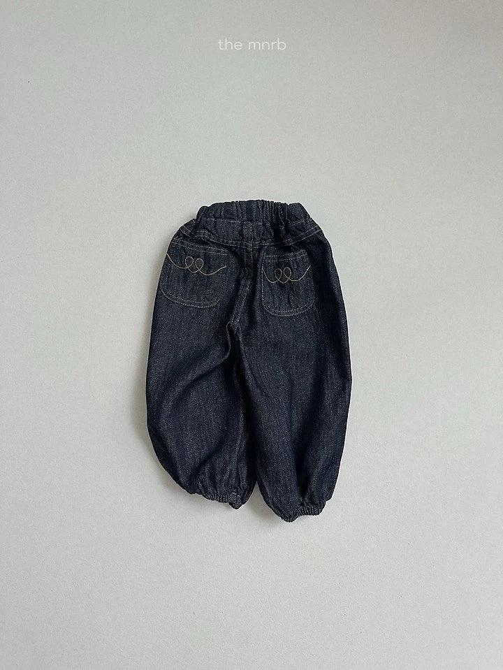 Little Foxx – Stitch Denim Jogger Pants