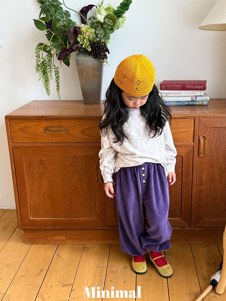 Little Foxx – Velour Button Jogger Pants