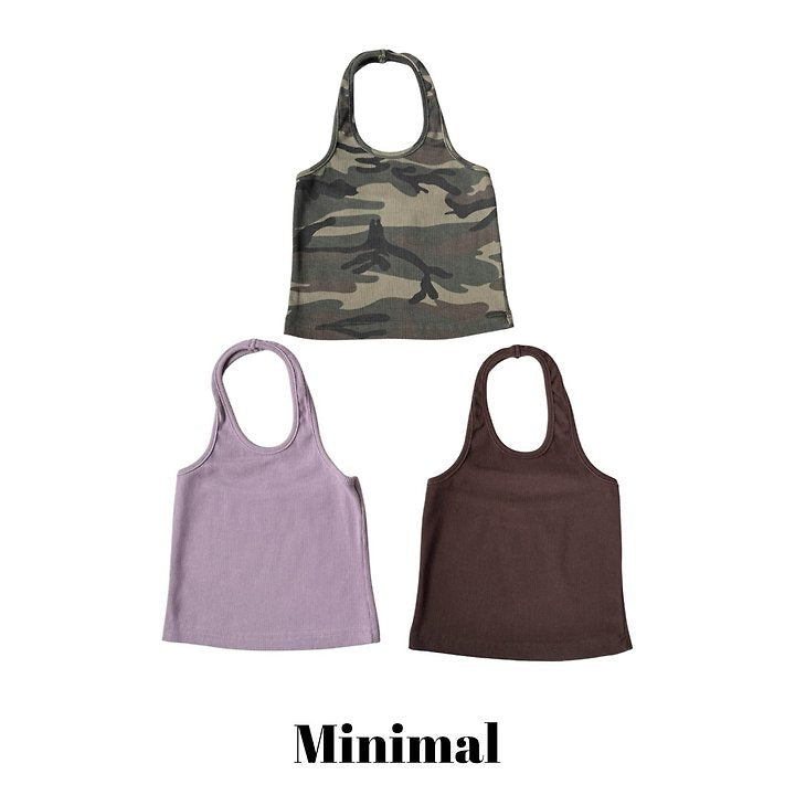 Little Foxx – Ribbed Halter Top