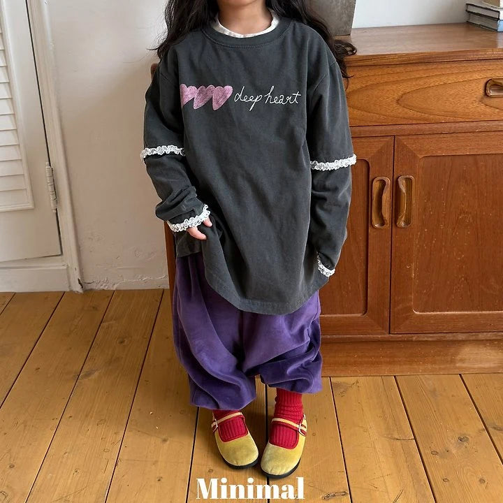 Little Foxx – Deep Heart Lace Tee