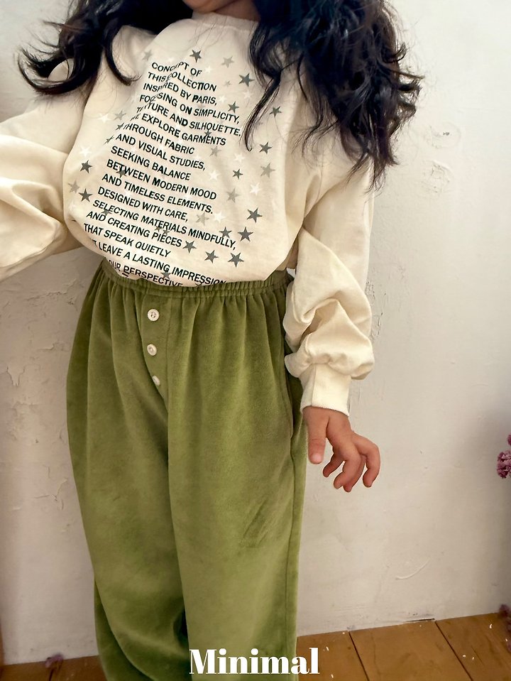 Little Foxx – Velour Button Jogger Pants