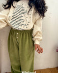 Little Foxx – Velour Button Jogger Pants