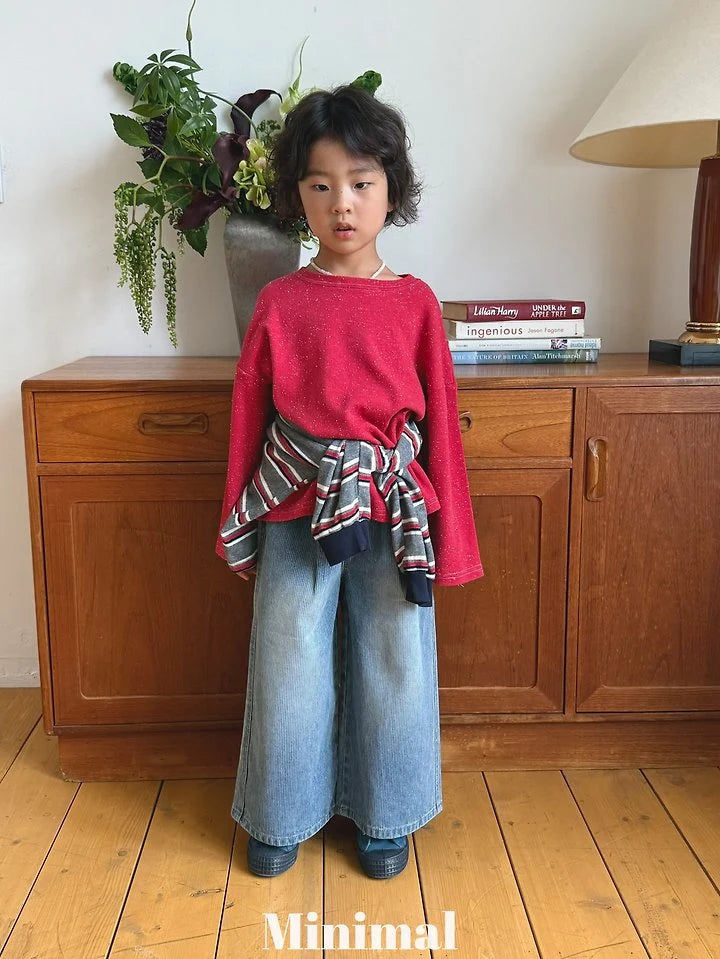 Little Foxx – Ribbed Sand Denim Pants