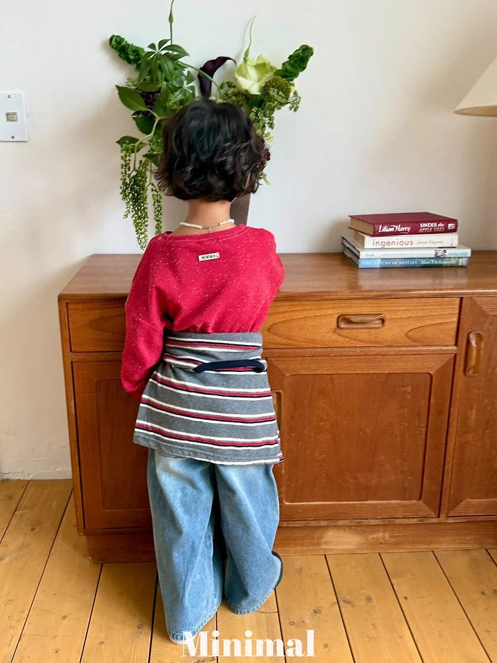Little Foxx – Ribbed Sand Denim Pants