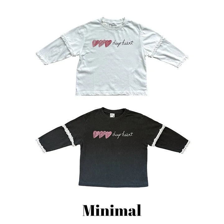 Little Foxx – Deep Heart Lace Tee