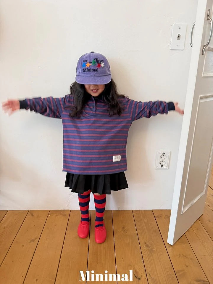 Little Foxx – Stripe Collar Tee