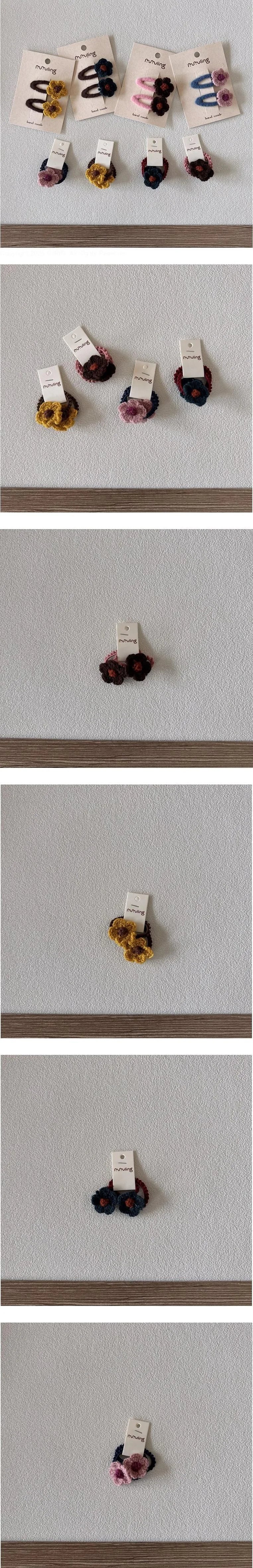 Little Foxx – Flower Knit Hair Tie Set