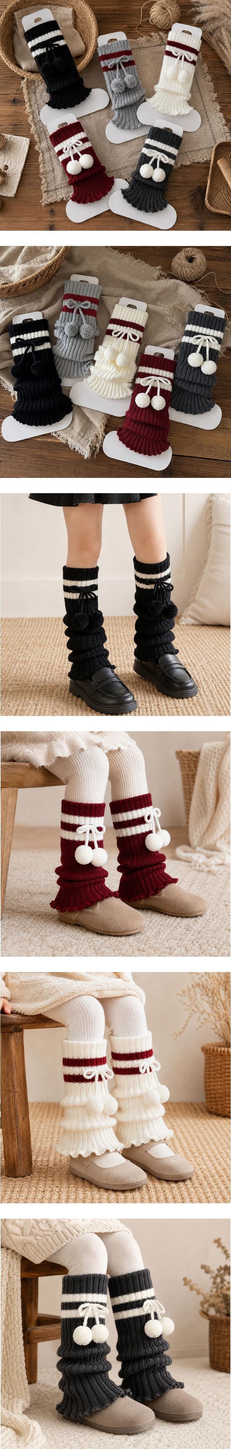Little Foxx – Pompom Two-Line Warmer Leg Warmers